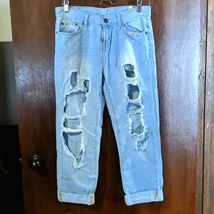 Copped Ripped Jeans EUC